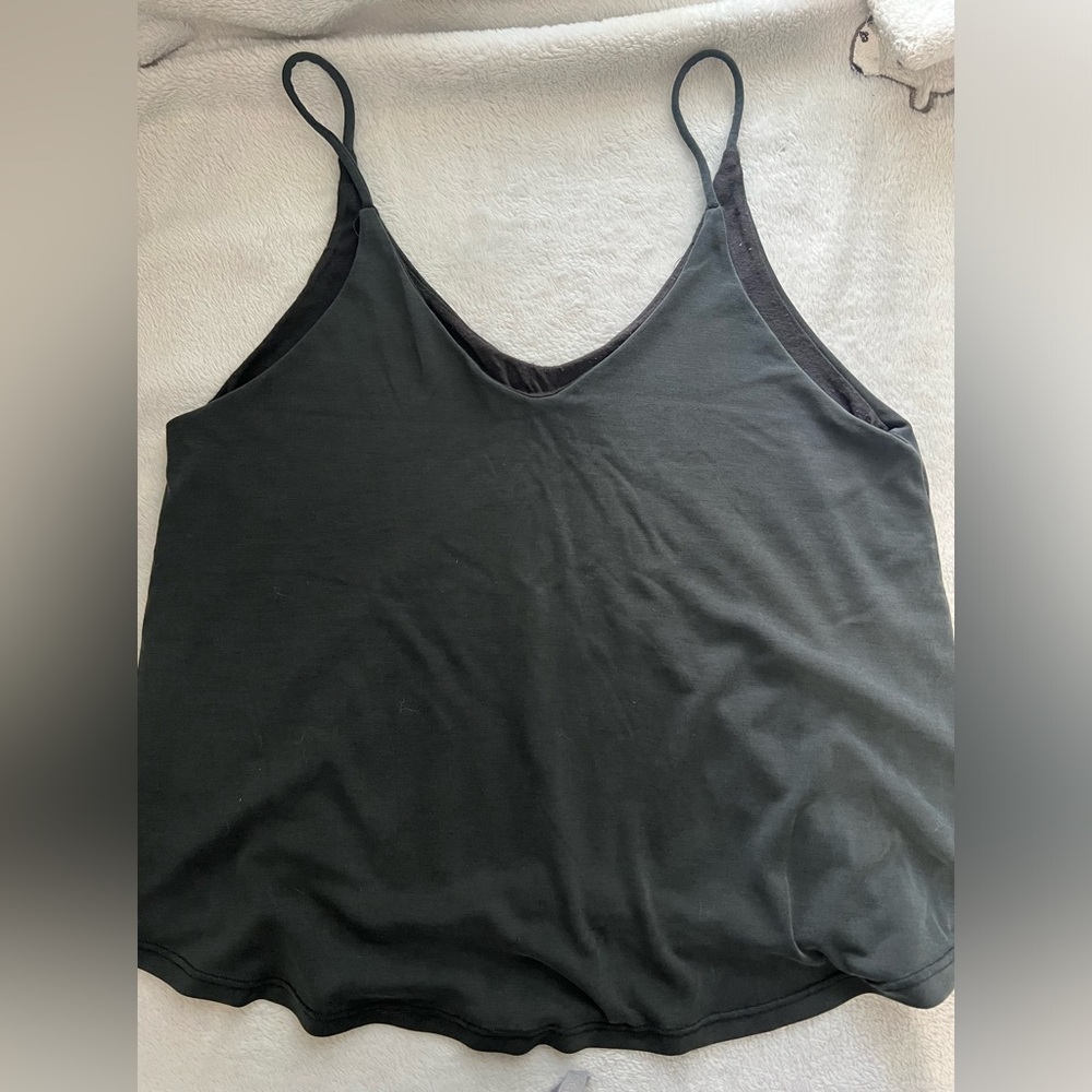 Black double layered cami